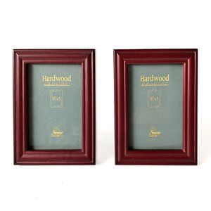 NANTUCKET ROSEWOOD PHOTO FRAME SET OF TWO 3.5 x 5"